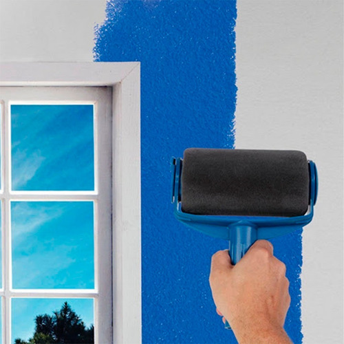 Imagen 5 de 7 de Rodillo Pintar Set Facil Antiderramante Recargable Pinturas