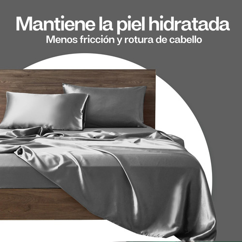 2 Fundas De Almohada De Satén Tamaño Estándar 50x70cm,