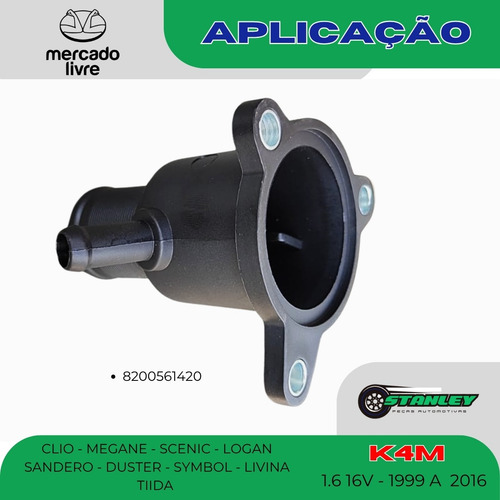 Carcaça Valvula Termostatica Clio Megane Scenic Logan 1.6 16