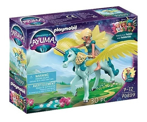 Figura Armable Playmobil Crystal Fairy Con Unicornio 30 Pc