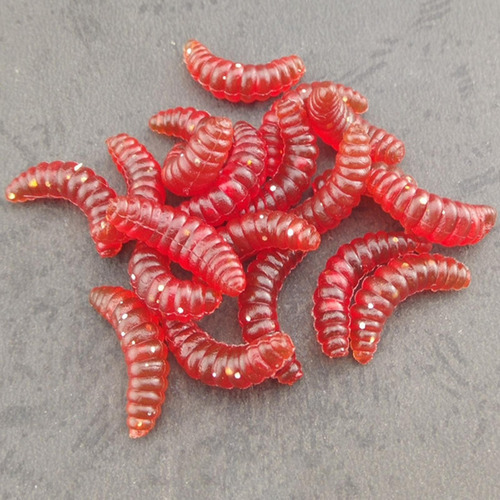 2 X 5x100 Uds Cebo De Gusanos Señuelo De Pesca 2 Piezas