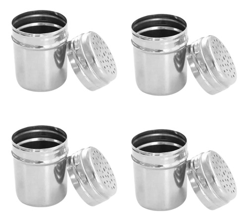 Especiero Acero Inoxidable, Azúcar, Sal O Pimienta Set 4pz