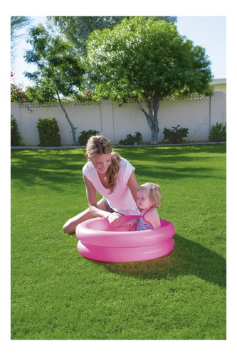 Pileta inflable redonda Bestway 51061 de 61cm x 15cm 21L rosa