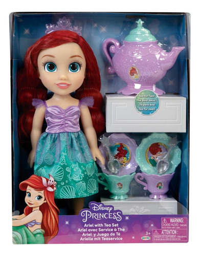 Boneca Princesas Disney Ariel Hora Do Chá Multikids