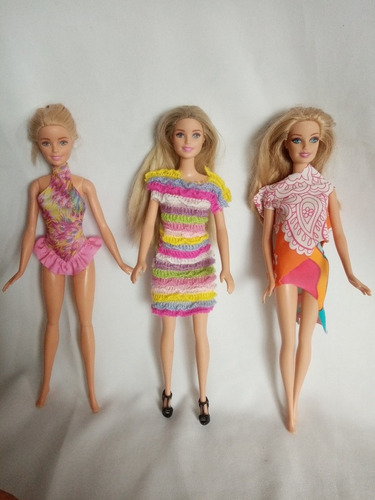 Lote De Muñecas Barbie 2013 Y 2009 Con Articulacion 1