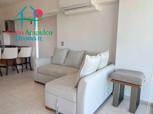 Cad Altamar Victory 402. ¡confort Y Estilo En Acapulco Diamante! Departamento Con Terraza Y Vista A Las Áreas Comunes
