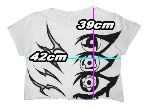 Imagen 4 de 4 de Remera Crop Visionary Naruto Aesthetic Grunge Anime Caustico