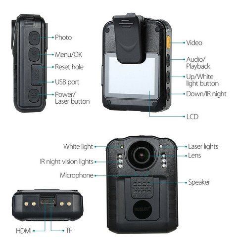 Imagen 10 de 10 de Camara De Seguridad Boblov Police Hd 1296p Vision Nocturna