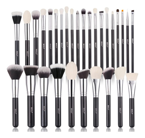 Brochas Para Maquillaje Profesional Beili 30pz Negro