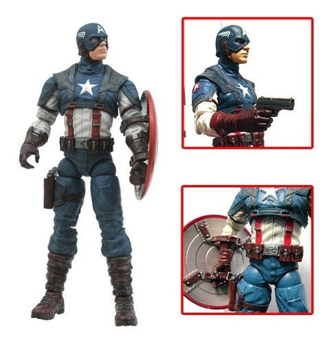 Figura Avengers Capitan Amèrica 18 Cm Articulado Full Loose