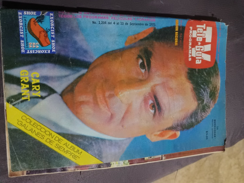 Cary Grant, Elsa Aguirre En Revista Tele-guía Año-1975