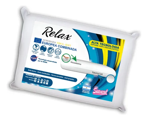 comprar Almohada Europea Combinada Viscoelástica Espuma soft color blanco