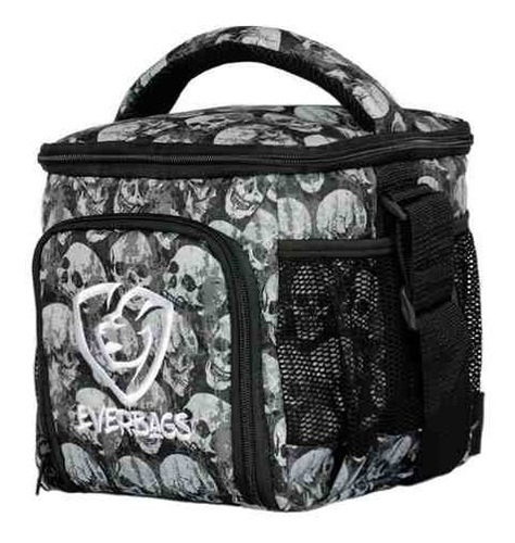 Bolsa Térmica Fitness Marmita Caveira Lancheira Academia