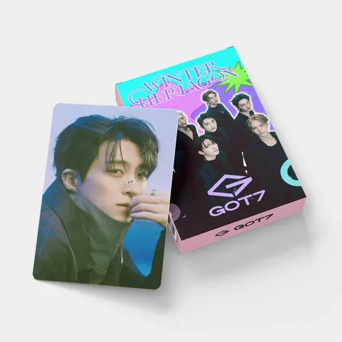 Cartão Lomo De Fotos Promocionais Do Álbum Got7 Winter Card