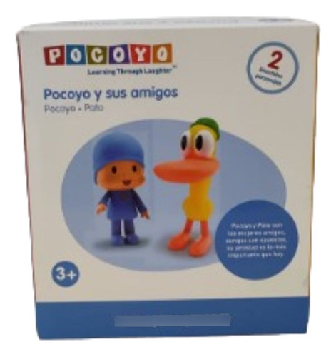 Figuras De Pocoyo Y Su Amigos Pocoyo Y Pato De 12 Cm C/u