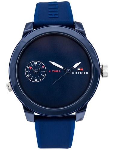 Tommy Hilfiger 1791325 Sport Azul 44mm 12xs/juros Promoção!!