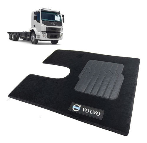 Tapete Pvc Texturizado Motorista Forro Tecido Carpete Volvo