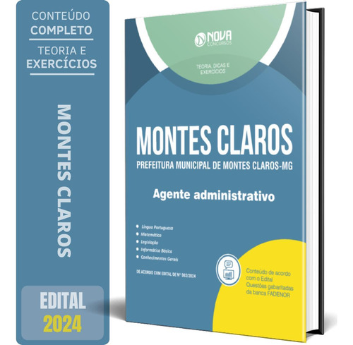 Apostila Prefeitura Montes Claros Mg 2024 Agente