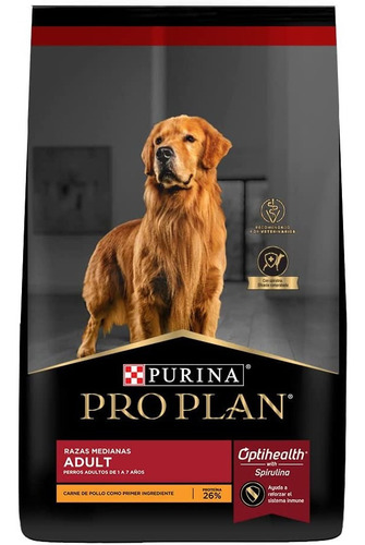 Purina Pro Plan Adulto Raza Mediana Optihealth Pollo 17.5kg