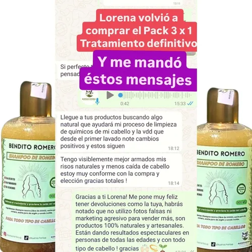 Anticaída, Crecimiento, Anti Caspa, Aceite Romero Cabello