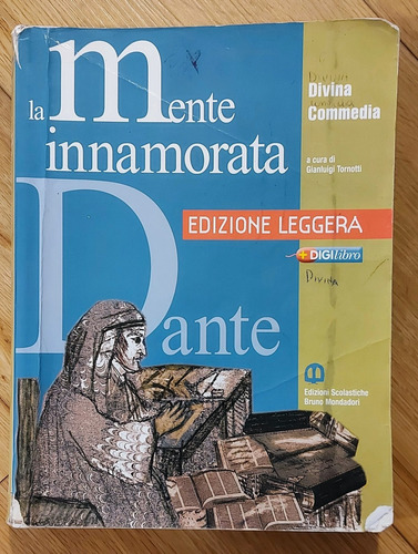 La Mente Innamorata Dante Libro Italiano Usado Escrito