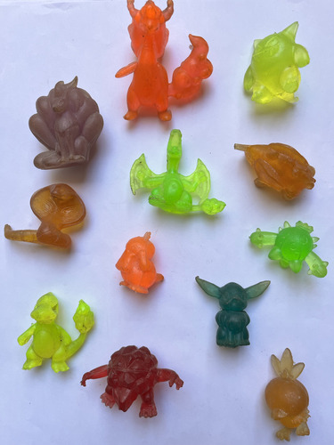 Pokemon Bootleg Generación Lote 12 Pz. Plástico Transparente (Usado)