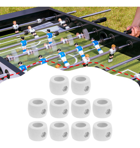 10 Anillos De Tope Para Portería De Futbolín, Piezas De