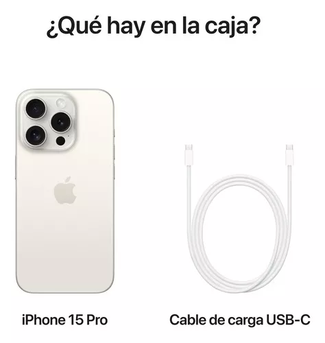 Apple iPhone 15 Pro (256 GB) - Titanio Blanco