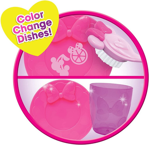 Set De Cocina Juego Fregadero Magico Minnie Mouse Disney Jr Color Fucsia