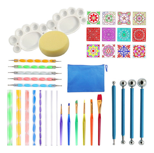 Set De Pintura Mandala Tools De 39 Piezas