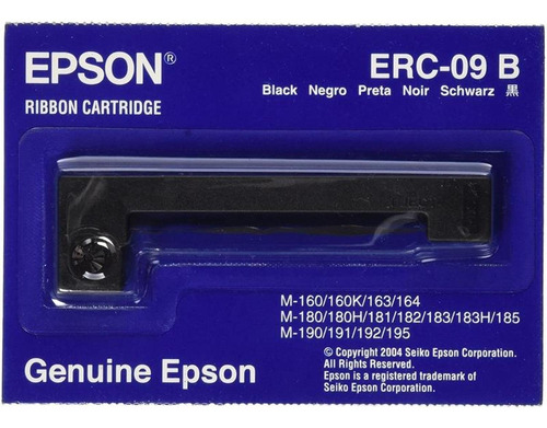 Cinta Epson Negra P/m160/m180/m190 Miniprinter/ Erc-09b