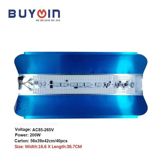 Imagen 1 de 4 de Lampara Reflector Led 200w De Tungsteno Ip-65 / 85-265v