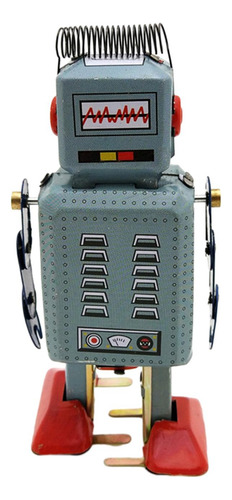 Juguete De Hojalata De Cuerda, Robot Que Camina, Juguete De