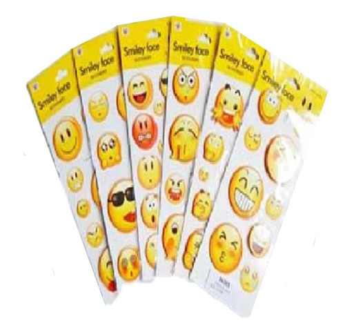 Stickers Relieve 3d Colours Emoji Smiley Face
