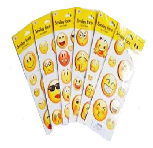 Stickers Relieve 3d Colours Emoji Smiley Face