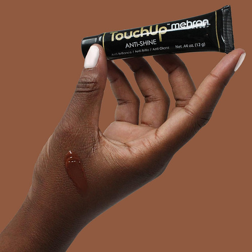 Base de maquillaje en gel Mehron Touch Up Anti Shine MR134D Touch Up Anti Shine tono mate tinte oscuro - 15mL 12g