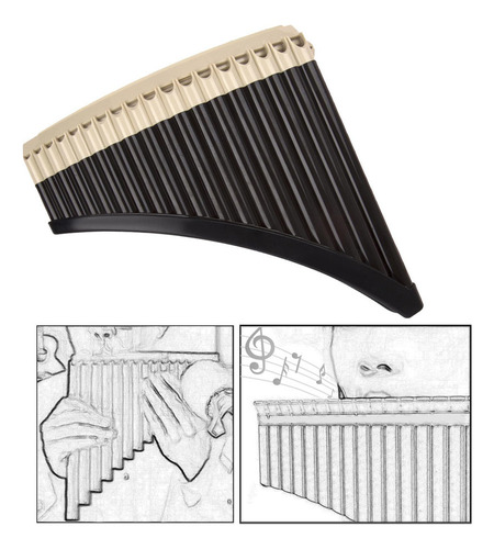 Zx Instrumento Flauta De Pã Gaita De Fole Instrumento De