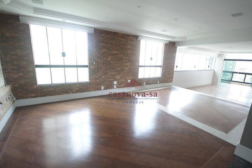 Apartamento Com 3 Dormitórios, 197 M² - Venda Por R$ 1.100.000,00 Ou Aluguel Por R$ 3.300,00/mês - Jardim - Santo André/sp - Ap0600