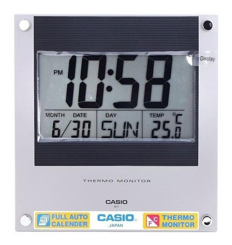 Reloj De Pared Casio Digital Id11