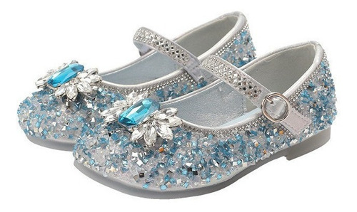 Zapatilla De Cristal Rendimiento Infantil Princesa Elsa Moda