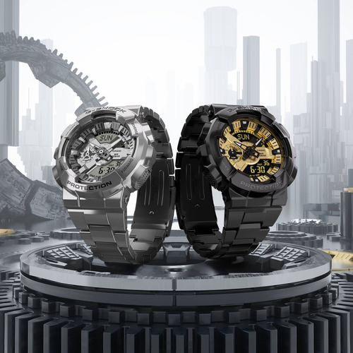 Reloj Casio G-shock Moda Modelo: Gm-110d-8acr Correa Gris
