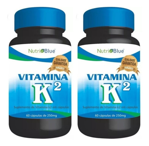 Combo 2 Vitamina K2 Mk7 Nutriblue Original