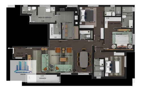 Imagem 7 de 7 de Apartamento Com 3 Dormitórios À Venda, 143 M² Por R$ 1.810.000,00 - Moema - São Paulo/sp - Ap3545