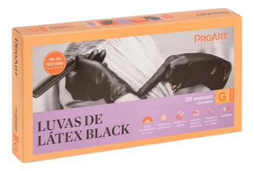 Luva De Látex Grande Com 20 Unidades - Proart