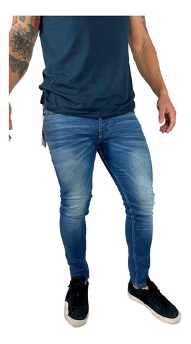 Jeans Sibari Solar Sliam Chupin Azul Hombre