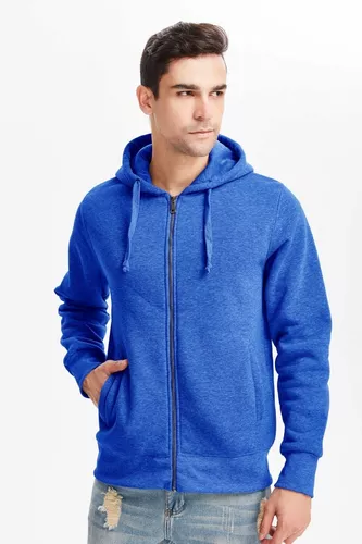 Sudadera Básica Con Azul Rey