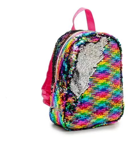 Mochila Infantil Love Lentejuelas Correa