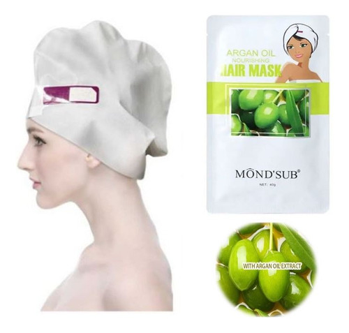 Gorro Mascarilla D Cabello Hidratante Nutritivo Aceite Argán