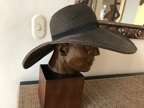 Sombrero Negro- Ala Ancha - Marca Hym - Usado -perfecto