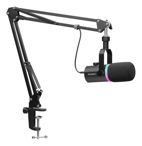 Microfonos Dinamico Feelworld Pm1-xs Xlr Usb Podcast